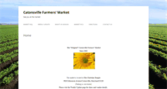 Desktop Screenshot of catonsvillefarmersmarket.com