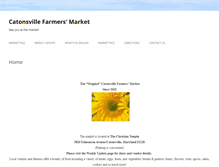 Tablet Screenshot of catonsvillefarmersmarket.com